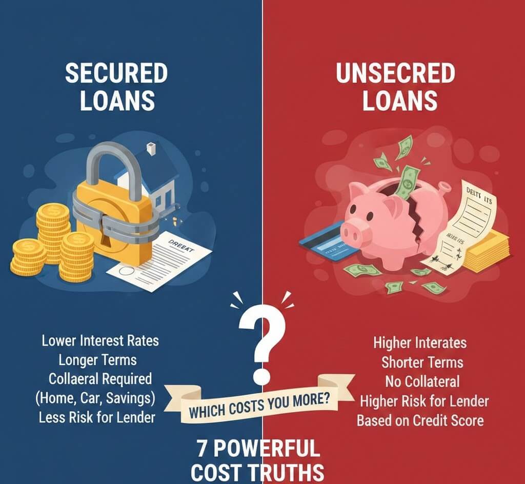 Secured vs Unsecured Loans: Which One Costs You More? | 7 Powerful Cost Truths Revealed